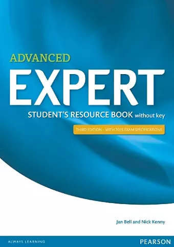 Expert Advanced 3rd Edition Student's Resource Book without Key cover