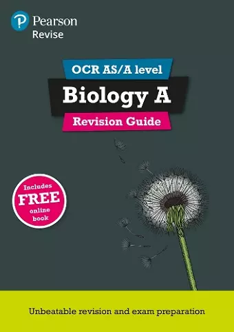Pearson REVISE OCR AS/A Level Biology Revision Guide inc online edition - 2023 and 2024 exams cover
