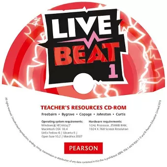 Live Beat 1 Teacher's Resources CD-ROM cover