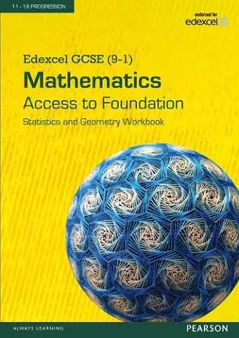 Edexcel GCSE (9-1) Mathematics - Access to Foundation Workbook: Statistics & Geometry pack of 8 cover