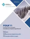 FOGA 11 Proceedings of the 2011 ACM/SIGEVO Foundations of Genetic Algorithms XI cover