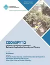CODASPY 12 Proceedings of the Second ACM Conference on Data and Application Security and Privacy cover