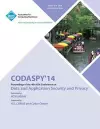 CODASPY 14 4th ACM Conference on Data and Application Security and Privacy cover