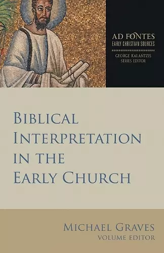 Biblical Interpretation in the Early Church cover