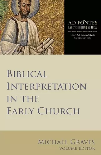 Biblical Interpretation in the Early Church cover