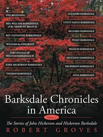 Barksdale Chronicles in America, Vol I cover