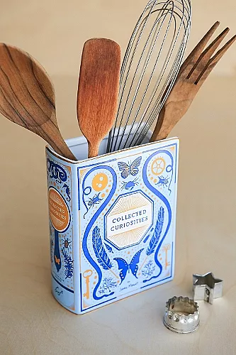Bibliophile Ceramic Vase: Collected Curiosities illustrated by Jane Mount cover
