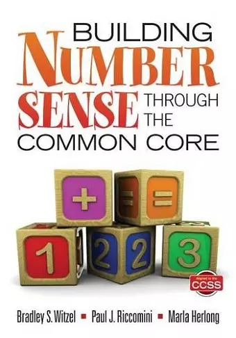 Building Number Sense Through the Common Core cover