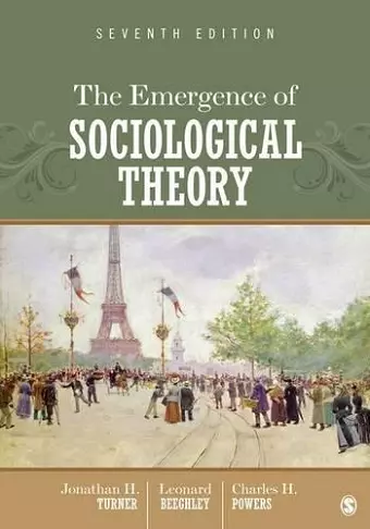 The Emergence of Sociological Theory cover