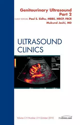 Genitourinary Ultrasound, An Issue of Ultrasound Clinics, Part II cover