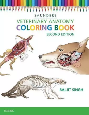 Veterinary Anatomy Coloring Book cover