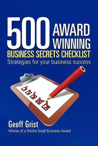 500 Award Winning Business Secrets Checklist cover