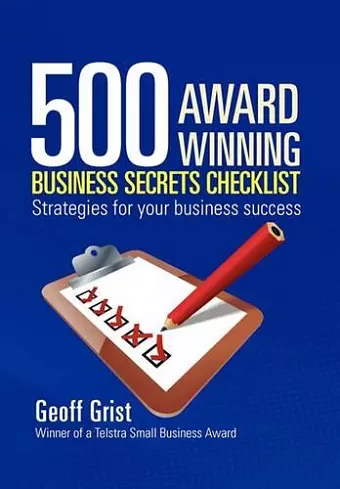 500 Award Winning Business Secrets Checklist cover