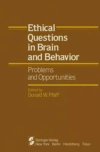 Ethical Questions in Brain and Behavior cover