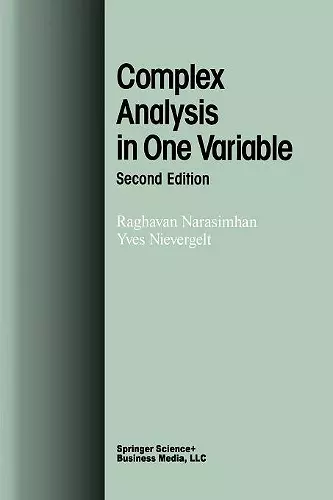 Complex Analysis in One Variable cover