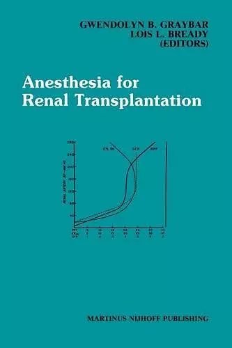 Anesthesia for Renal Transplantation cover