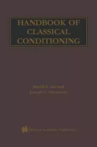 Handbook of Classical Conditioning cover