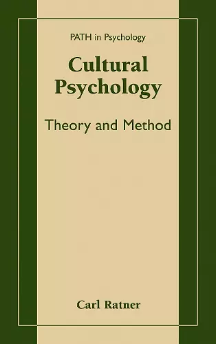 Cultural Psychology cover