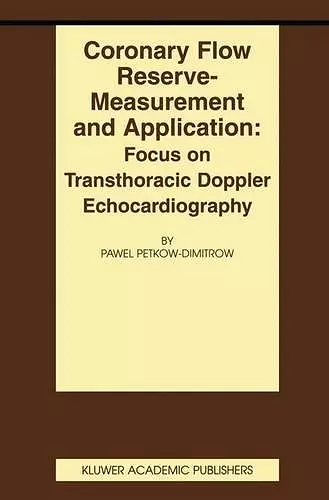 Coronary flow reserve - measurement and application: Focus on transthoracic Doppler echocardiography cover