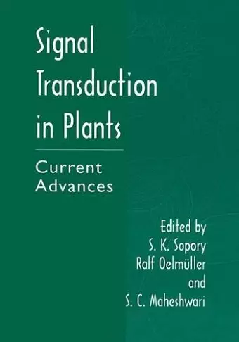 Signal Transduction in Plants cover