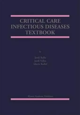 Critical Care Infectious Diseases Textbook cover