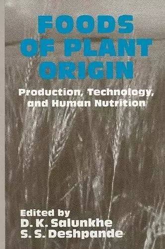 Foods of Plant Origin cover