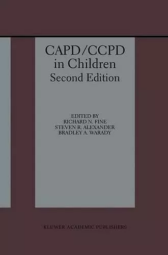 CAPD/CCPD in Children cover