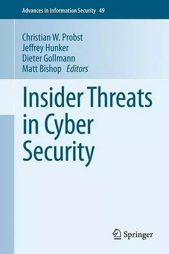 Insider Threats in Cyber Security cover
