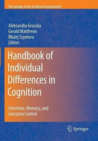 Handbook of Individual Differences in Cognition cover