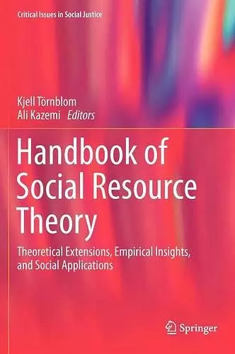 Handbook of Social Resource Theory cover