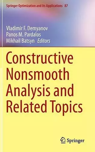 Constructive Nonsmooth Analysis and Related Topics cover