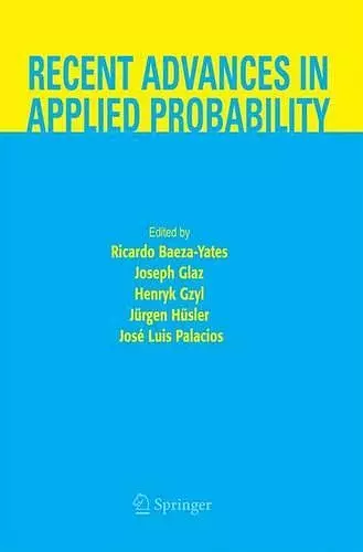 Recent Advances in Applied Probability cover