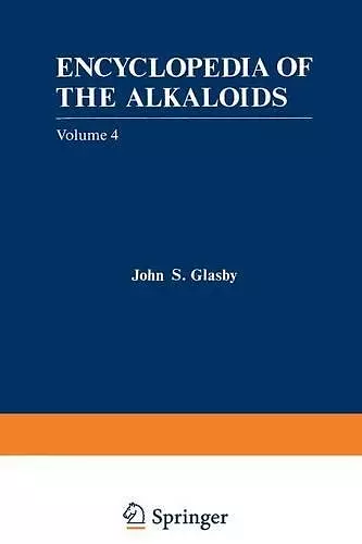 Encyclopedia of the Alkaloids cover