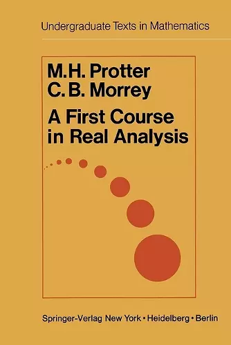 A First Course in Real Analysis cover