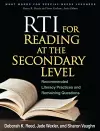 RTI for Reading at the Secondary Level cover