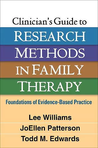 Clinician's Guide to Research Methods in Family Therapy cover