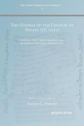 The Gnomai of the Council of Nicaea (CC 0021) cover