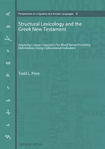 Structural Lexicology and the Greek New Testament cover