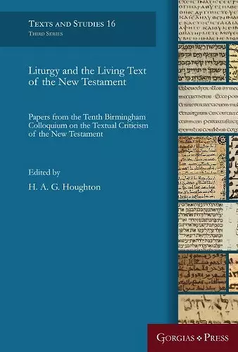 Liturgy and the Living Text of the New Testament cover