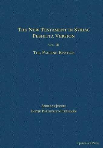 The New Testament in Syriac: Peshitta Version cover