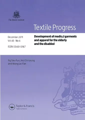 Development of Medical Garments and Apparel for the Elderly and the Disabled cover