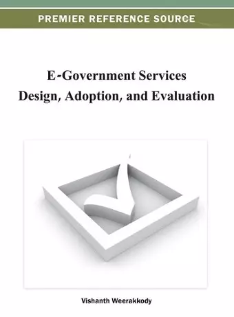 E-Government Services Design, Adoption, and Evaluation cover