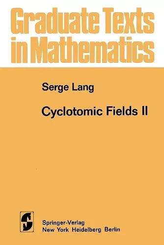 Cyclotomic Fields II cover