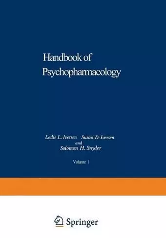 Biochemical Principles and Techniques in Neuropharmacology cover