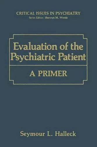 Evaluation of the Psychiatric Patient cover