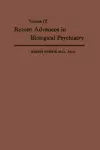 Recent Advances in Biological Psychiatry cover