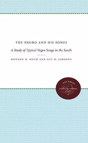 The Negro and His Songs cover