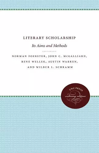 Literary Scholarship cover