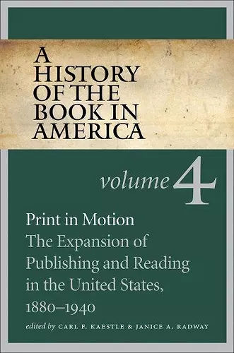 A History of the Book in America, Volume 4 cover