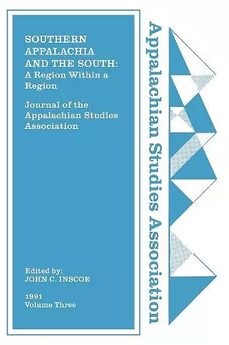 Journal of the Appalachian Studies Association, Volume 3, 1991 cover